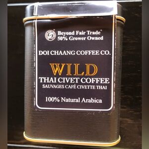 Vintage Tin Coffee Container Doi Chaang Coffee Co.